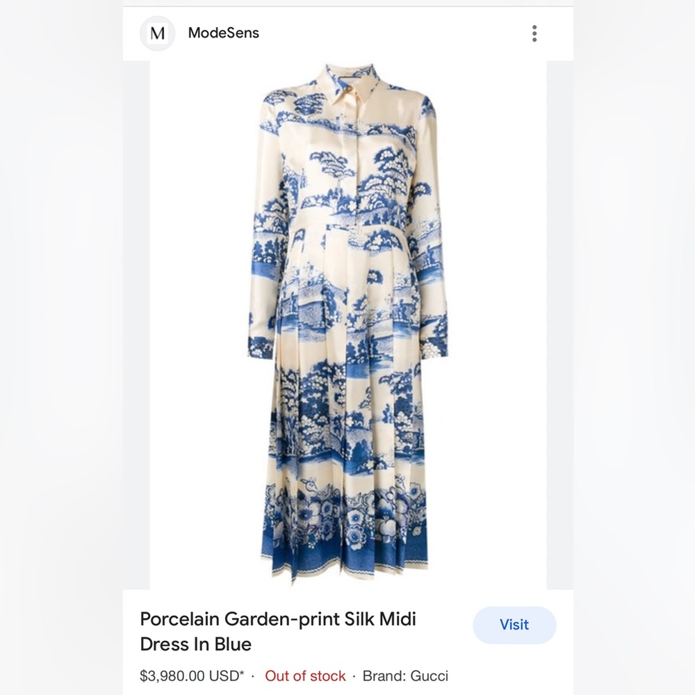 Gucci Silk MIDI length Dress